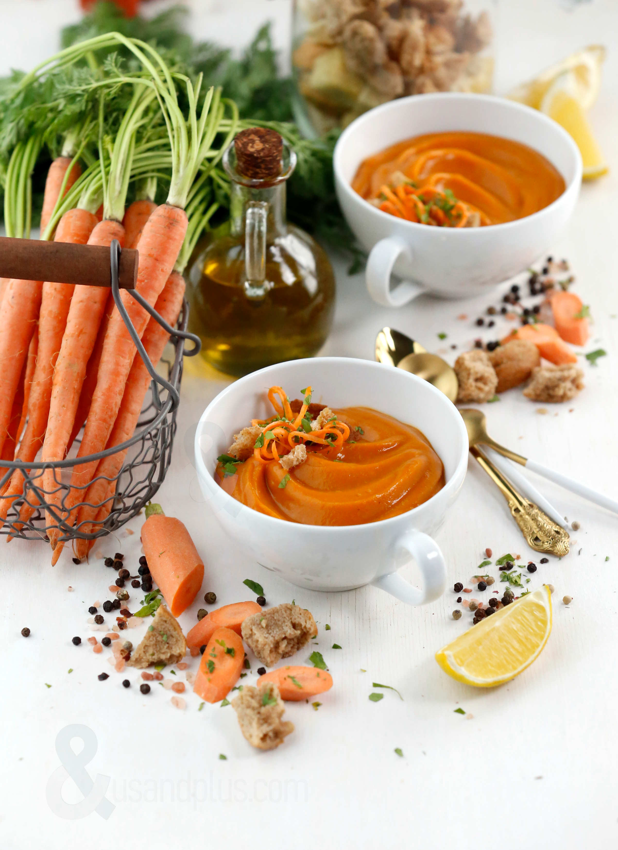 healthy cream of carrot soup recipe
