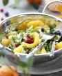 Chopped Green Salad with Fruits